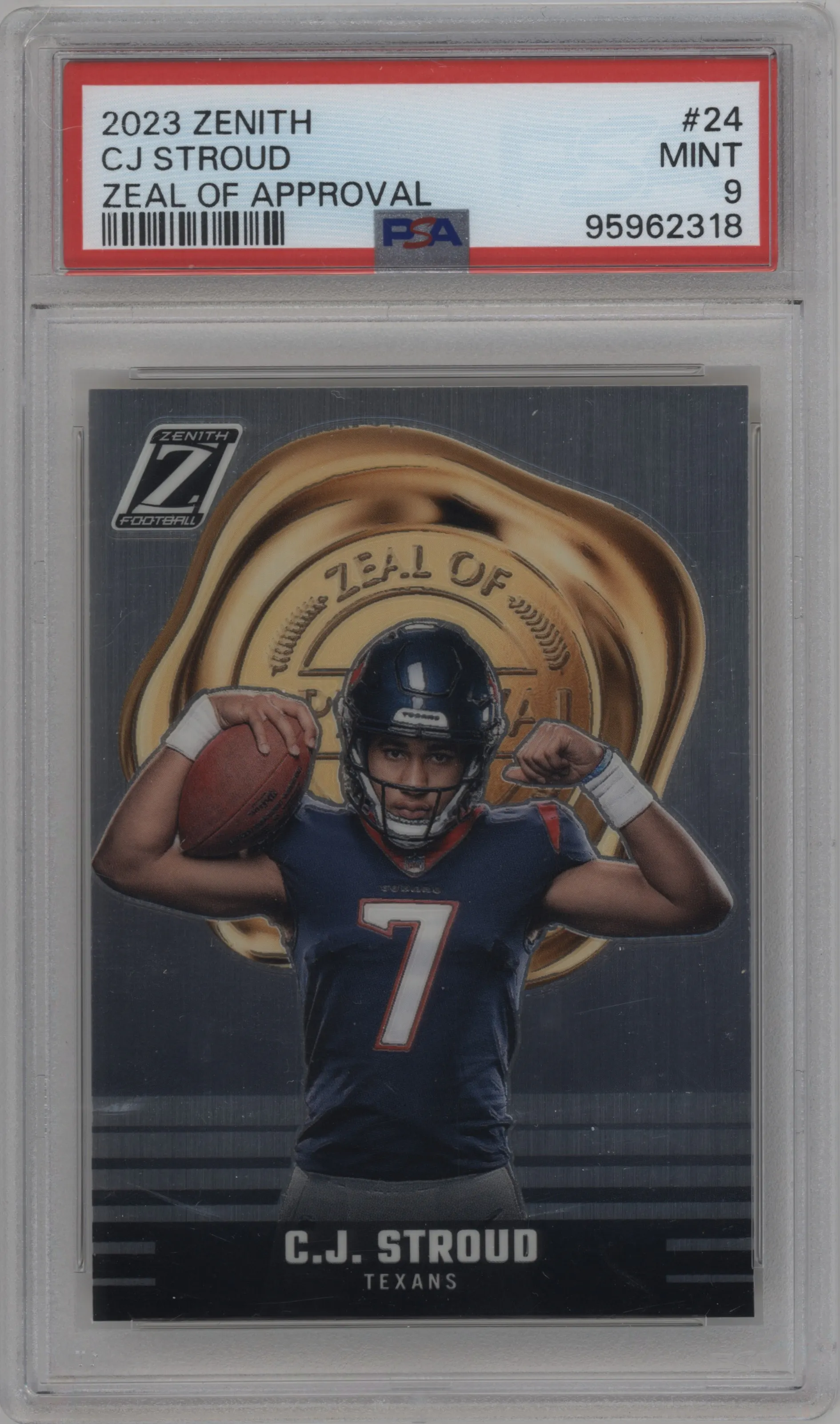 2023 Panini Zenith Zeal of Approval C.J. Stroud #24 PSA 9