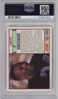 Bo Jackson from the 1989 Score Supplemental set graded by PSA and given an overall grade of 10.