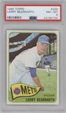 Larry Bearnarth from the 1965 Topps set graded by PSA and given an overall grade of 8.