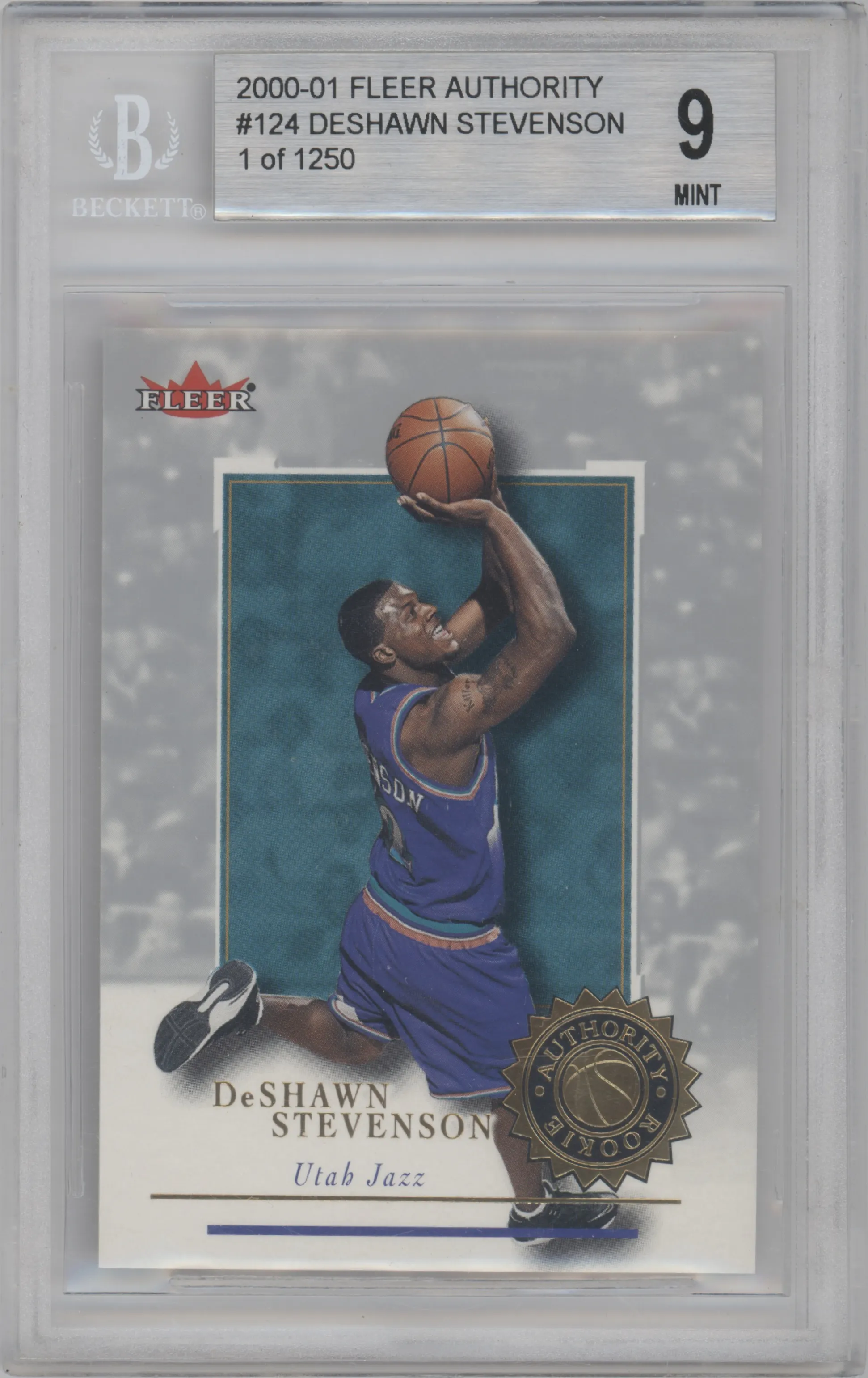 2000 Fleer Authority Rookies DeShawn Stevenson BGS 9
