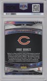 Rome Odunze from the 2024 Panini Prizm set featuring a Green Prizm parallel graded by PSA and given an overall grade of 10.