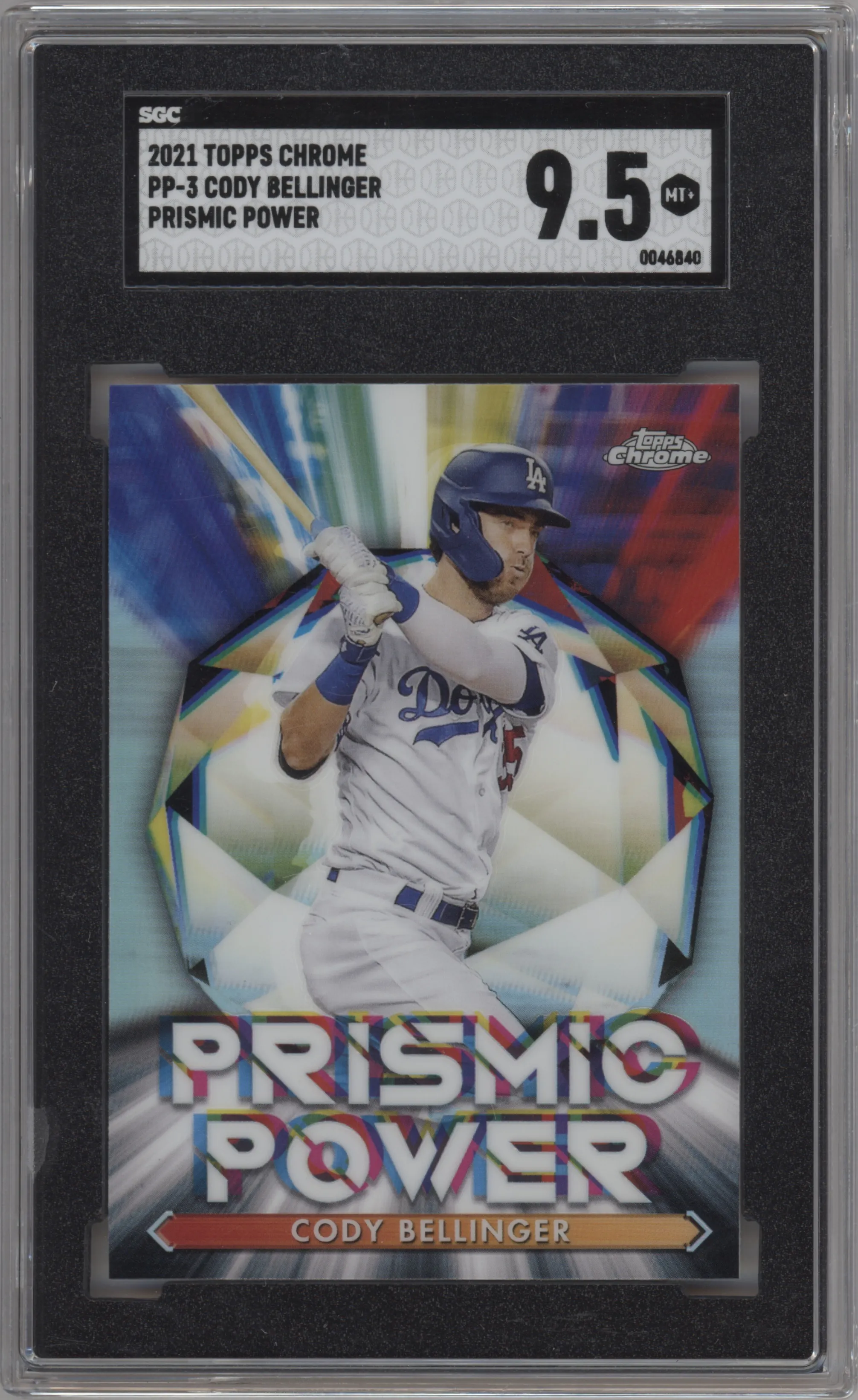 2021 Topps Chrome Prismic Power Cody Bellinger SGC 9.5