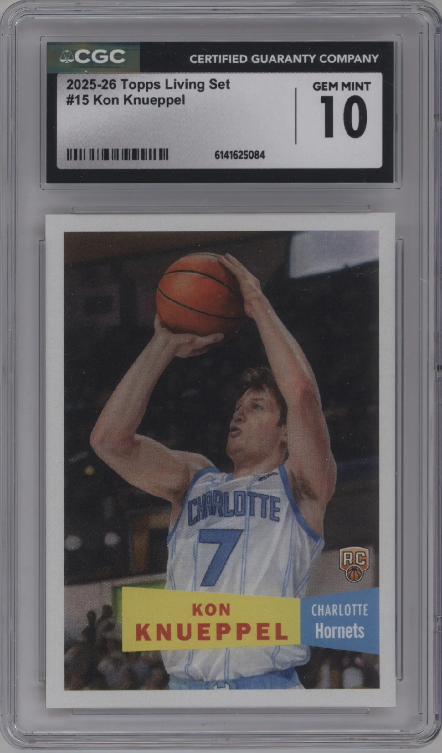 2025 Topps Living Kon Knueppel #15 CGC 10