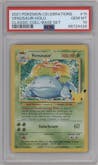Venusaur from the 2021 Pokemon SWSH set graded by PSA and given an overall grade of 10.