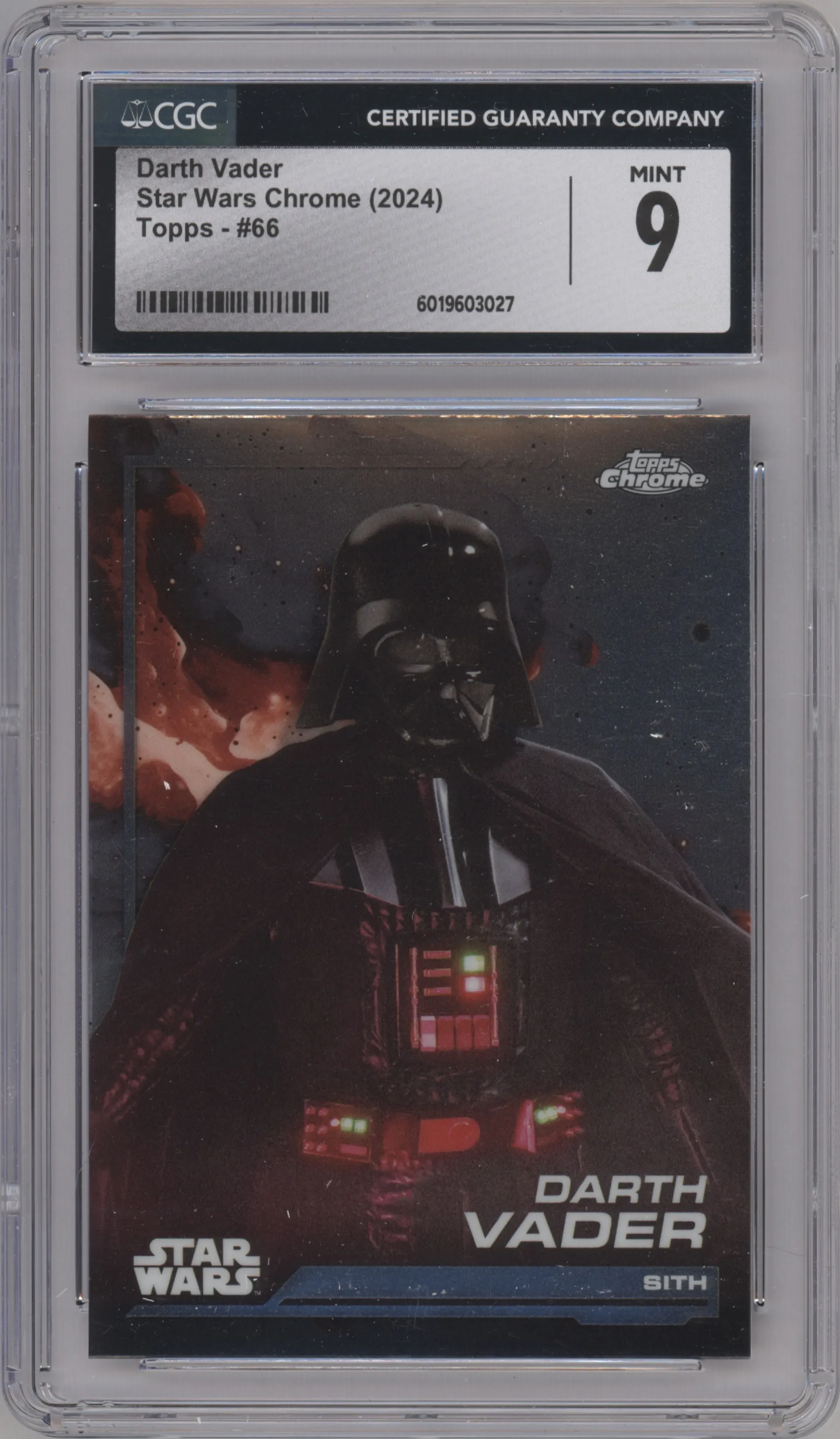 2024 Topps Chrome Star Wars Darth Vader #66 CGC 9