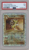 Sandslash from the 2002 Pokemon  set graded by PSA and given an overall grade of 7.