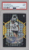 Calen Bullock from the 2024 Panini Mosaic set featuring a Choice Black Gold parallel graded by PSA and given an overall grade of 9.