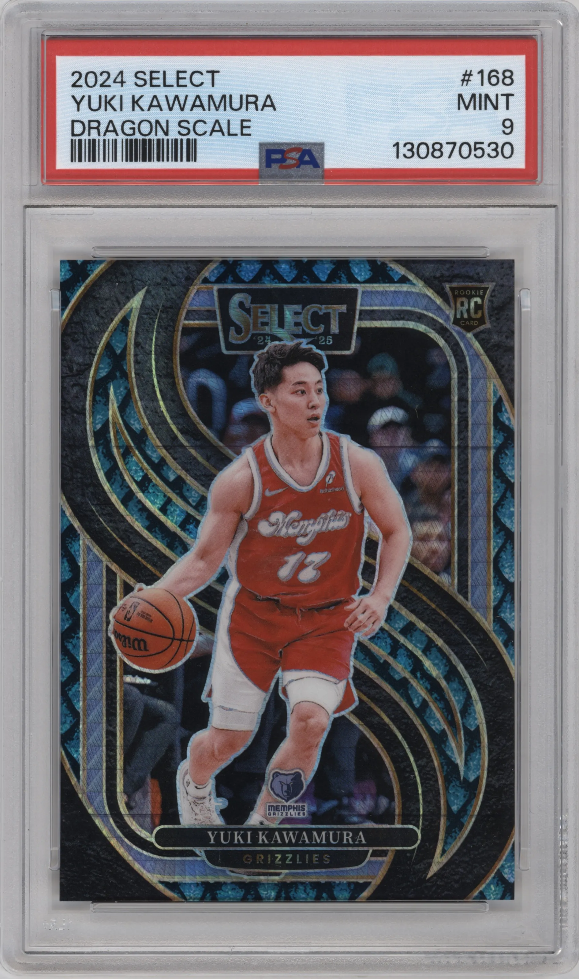 2024 Panini Select Pre.Lvl. Yuki Kawamura Dragon Scale PSA 9