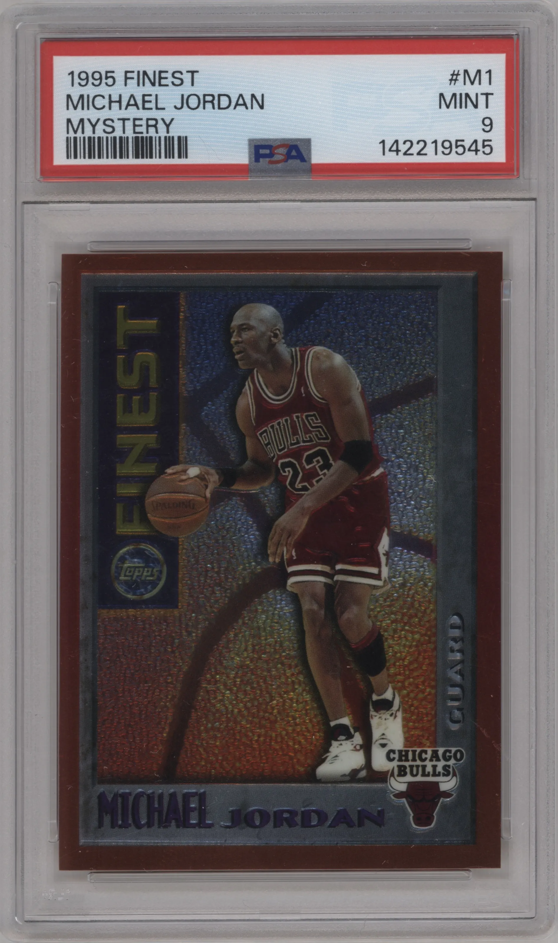 1995 Topps Finest Mystery Michael Jordan #M1 PSA 9