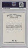 Victor Wembanyama from the 2023 Topps Allen & Ginter set graded by PSA and given an overall grade of 10.