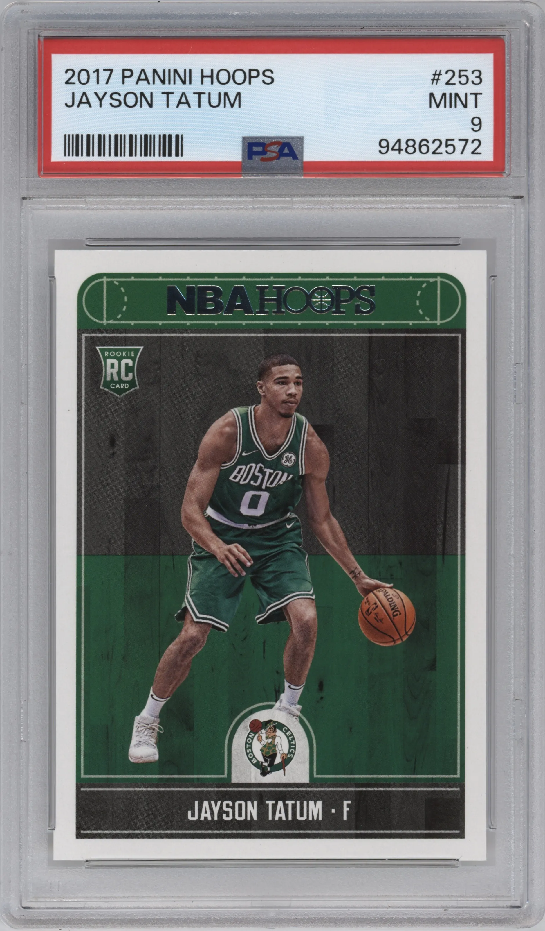 2017 Panini NBA Hoops Jayson Tatum PSA 9