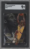 Kobe Bryant from the 1996-97 Flair Showcase  set graded by SGC and given an overall grade of 9.