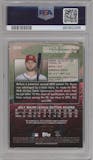 Bryce Harper from the 2018 Topps Stadium Club set featuring a Rainbow parallel graded by PSA and given an overall grade of 8.5.