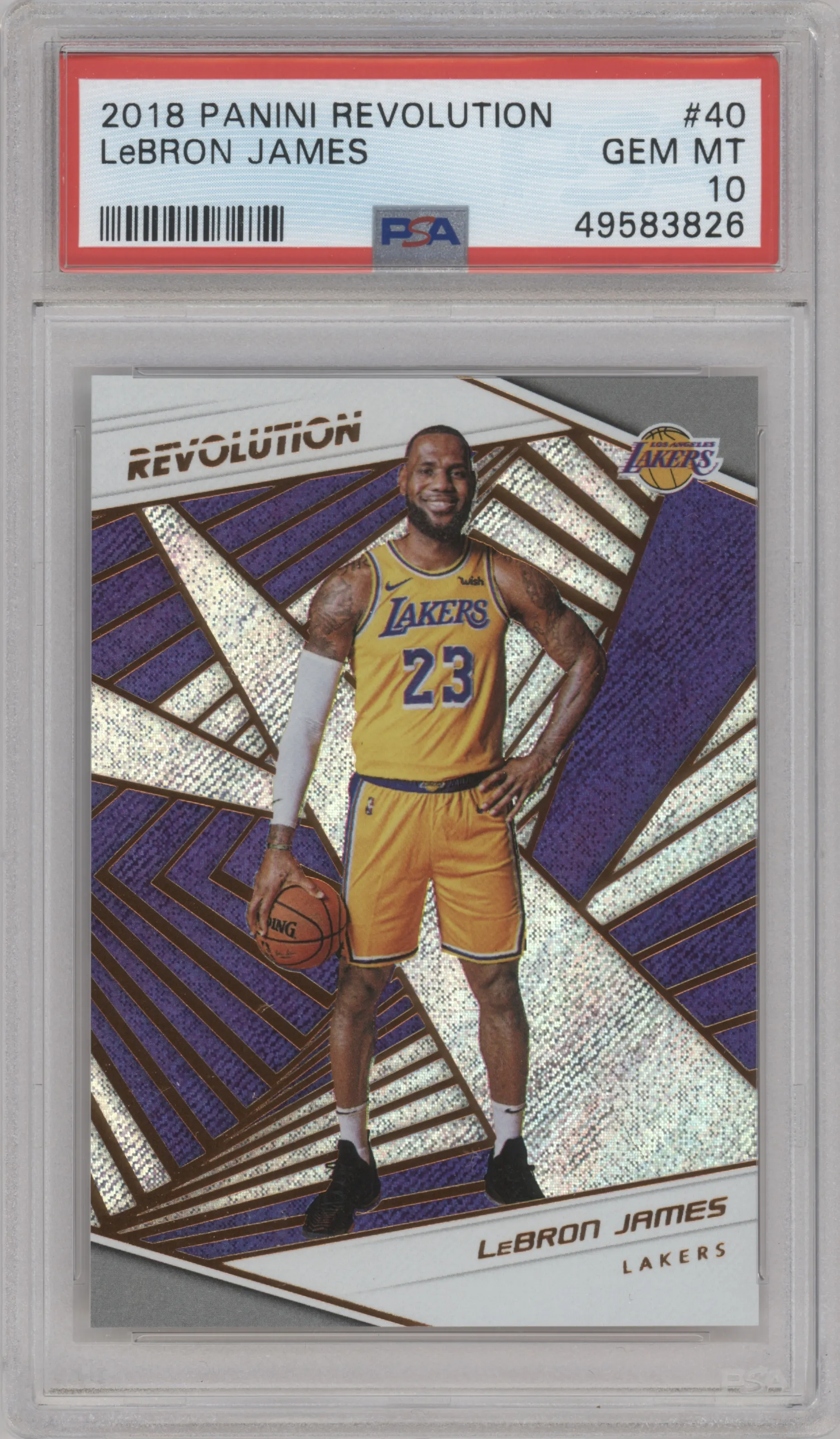 2018 Panini Revolution LeBron James PSA 10