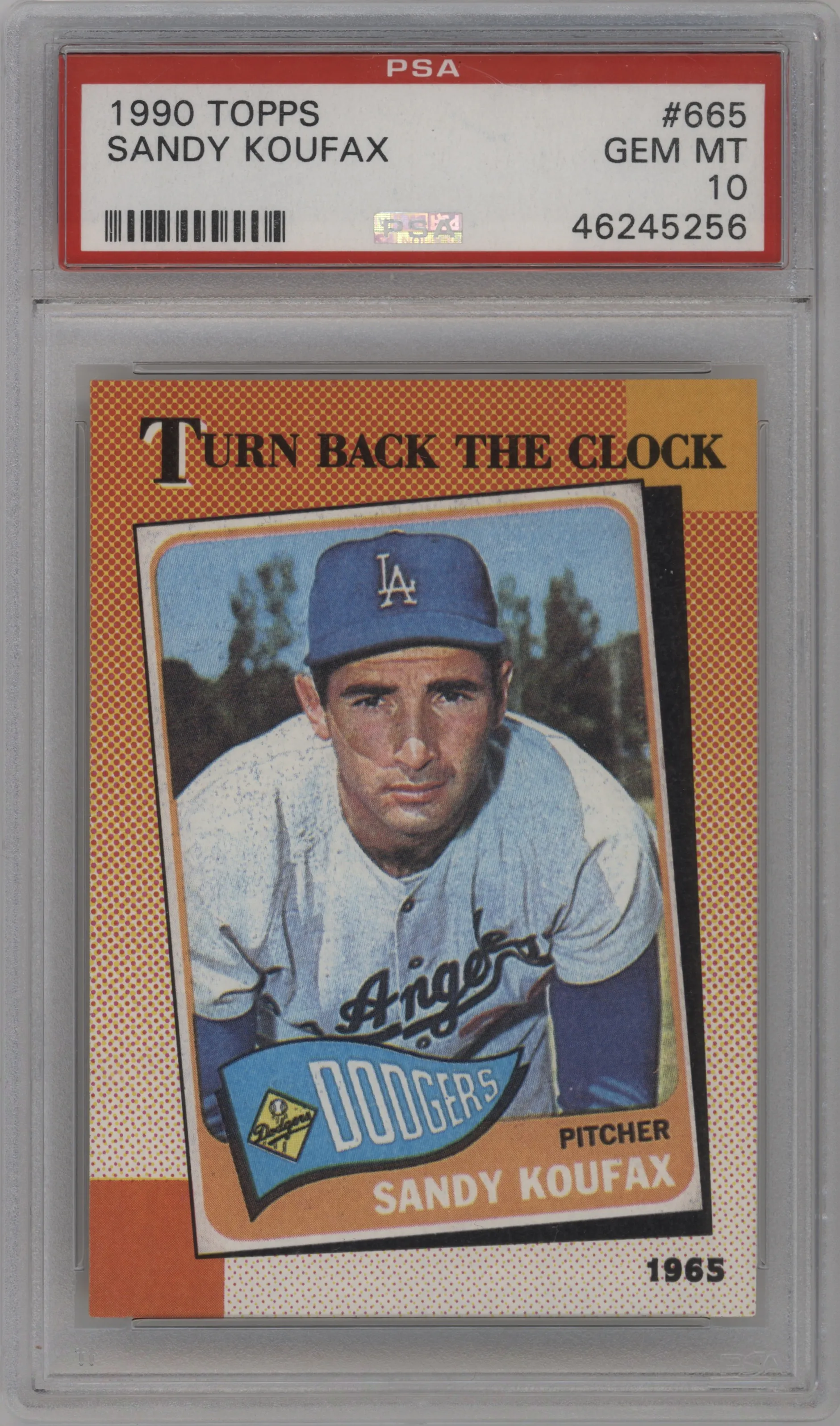 1990 Topps Sandy Koufax PSA 10