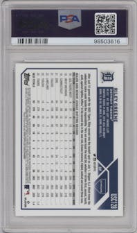 Riley Greene from the 2023 Topps Chrome Update set graded by PSA and given an overall grade of 9.