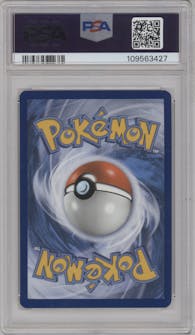 Charizard  from the 2016 Pokemon XY set graded by PSA and given an overall grade of 9.