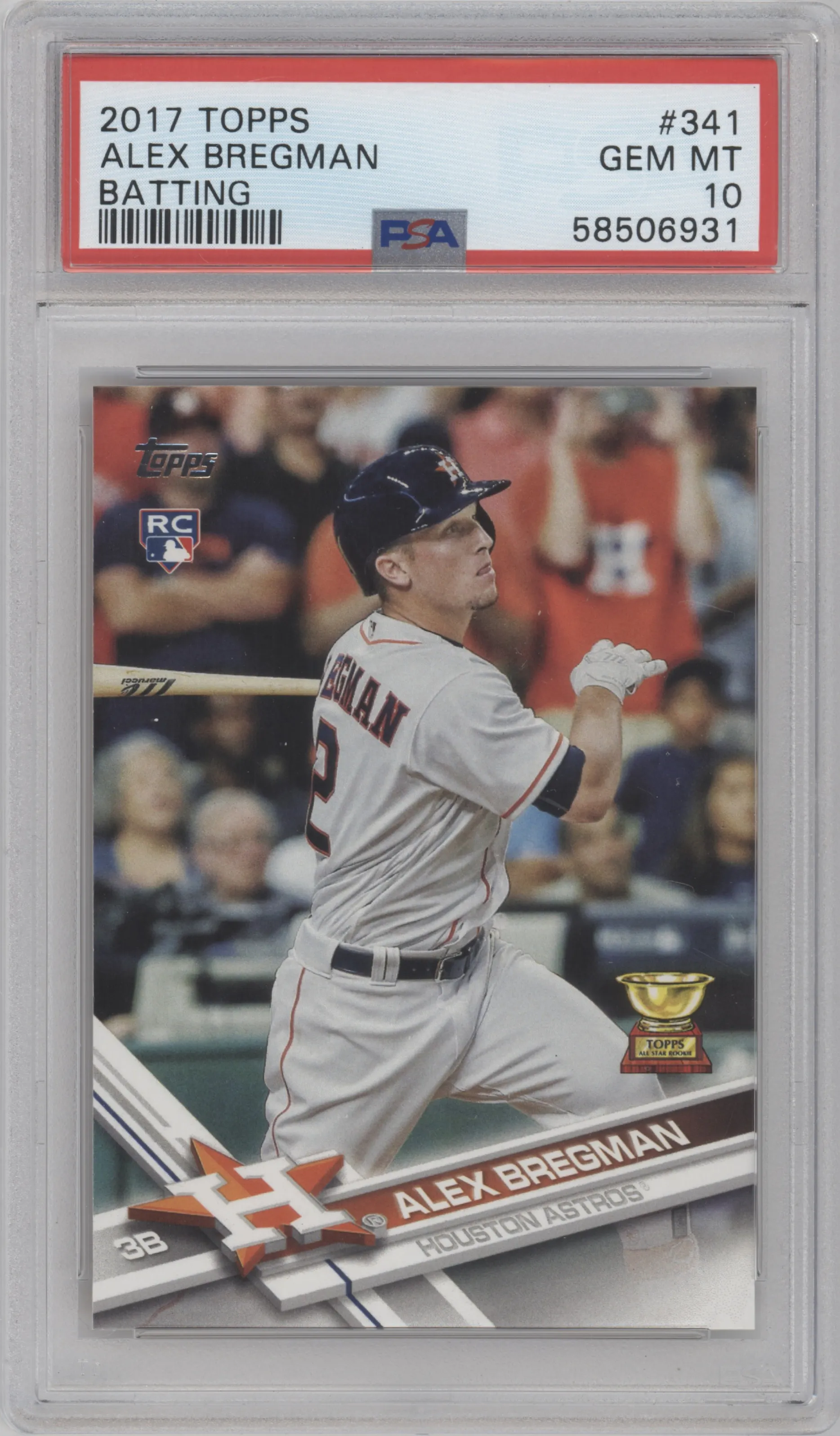 2017 Topps Series 1 Alex Bregman PSA 10
