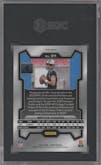 Bryce Young from the 2023 Panini Prizm set featuring a Red/White/Blue parallel graded by SGC and given an overall grade of 9.