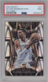 Victor Wembanyama from the 2023-24 Panini Select  set featuring a Tectonic parallel graded by PSA and given an overall grade of 9.