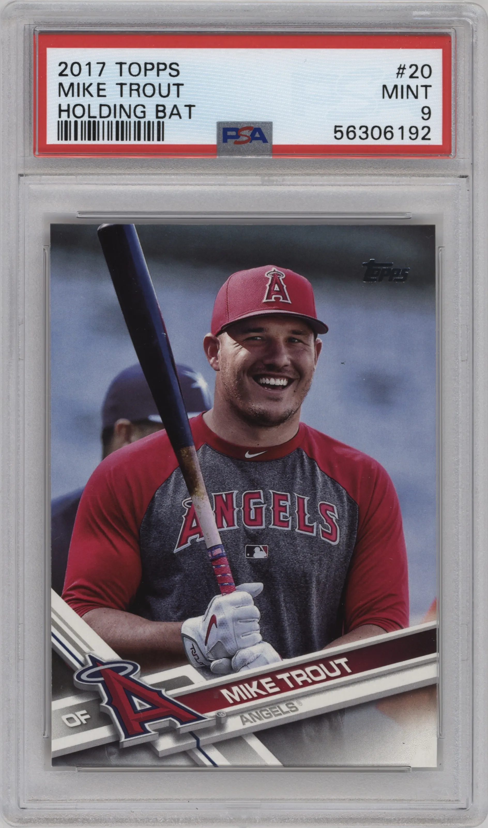 2017 Topps Series 1 SSP Mike Trout #20 PSA 9