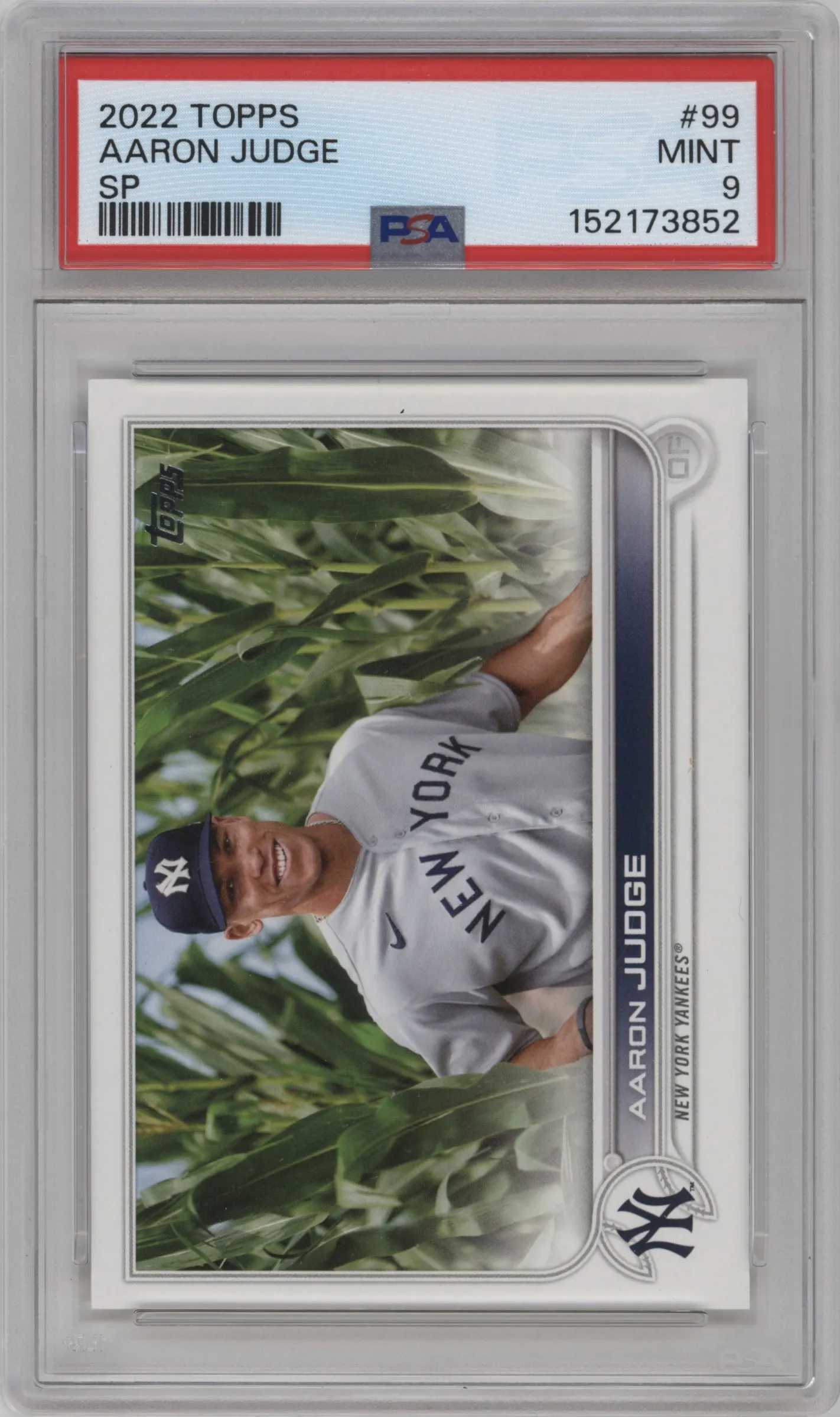 2022 Topps Series 1 Topps Series 1 SP Aaron Judge PSA 9