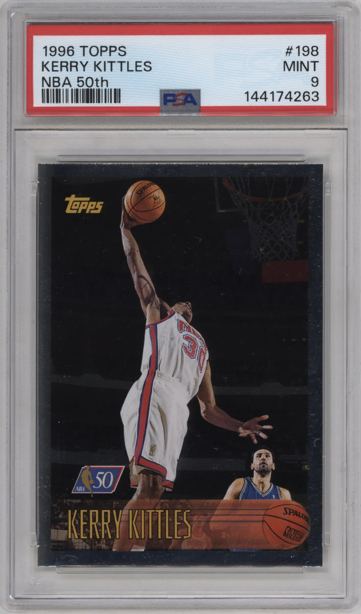 1996 Topps Kerry Kittles NBA at 50 PSA 9