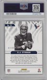 C.J. Stroud from the 2023 Panini Illusions set featuring a Black parallel graded by PSA and given an overall grade of 10.
