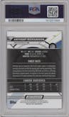 Anthony Richardson from the 2023 Topps Composite set featuring a Sky Blue Refractor parallel graded by PSA and given an overall grade of 10.