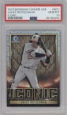 Adley Rutschman from the 2023 Bowman Chrome Mega Box set graded by PSA and given an overall grade of 10.