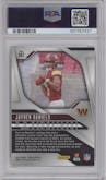 Jayden Daniels from the 2024 Panini Prizm set graded by PSA and given an overall grade of 10.