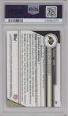 Travis Hunter  from the 2023 Bowman Chrome University set graded by PSA and given an overall grade of 10.