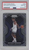 Anthony Edwards from the 2020-21 Panini Prizm set graded by PSA and given an overall grade of 10.