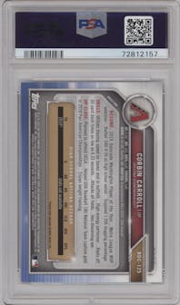Corbin Carroll from the 2019 Bowman Draft Sapphire Edition set graded by PSA and given an overall grade of 10.