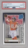 Bo Nix from the 2024 Donruss set graded by PSA and given an overall grade of 10.