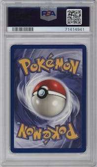 Dark Electrode from the 2000 Pokemon set graded by PSA and given an overall grade of 10.