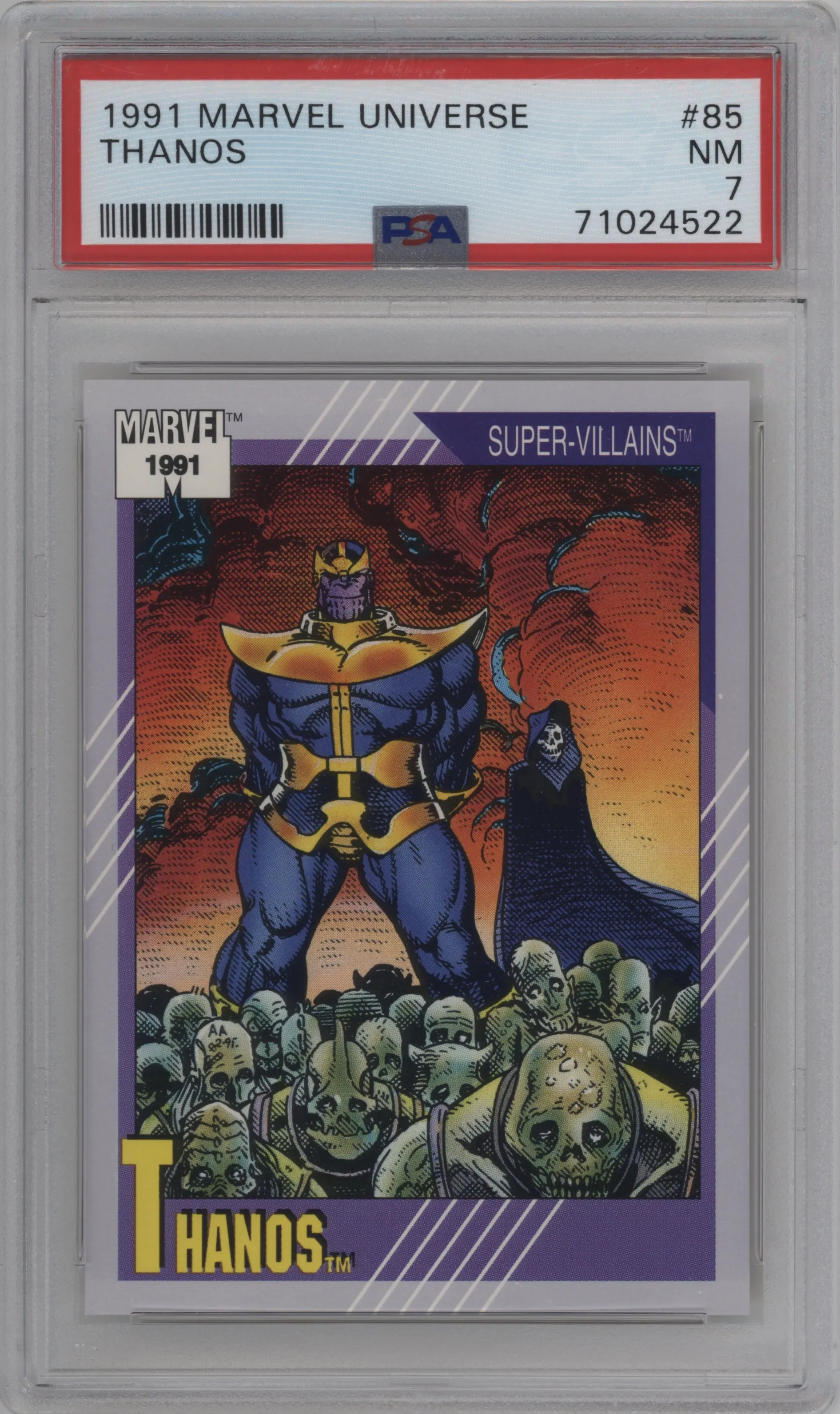 1991 Impel Marvel Universe Thanos #85 PSA 7