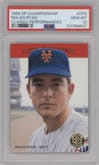 Nolan Ryan from the 1995 SP Championship set graded by PSA and given an overall grade of 10.