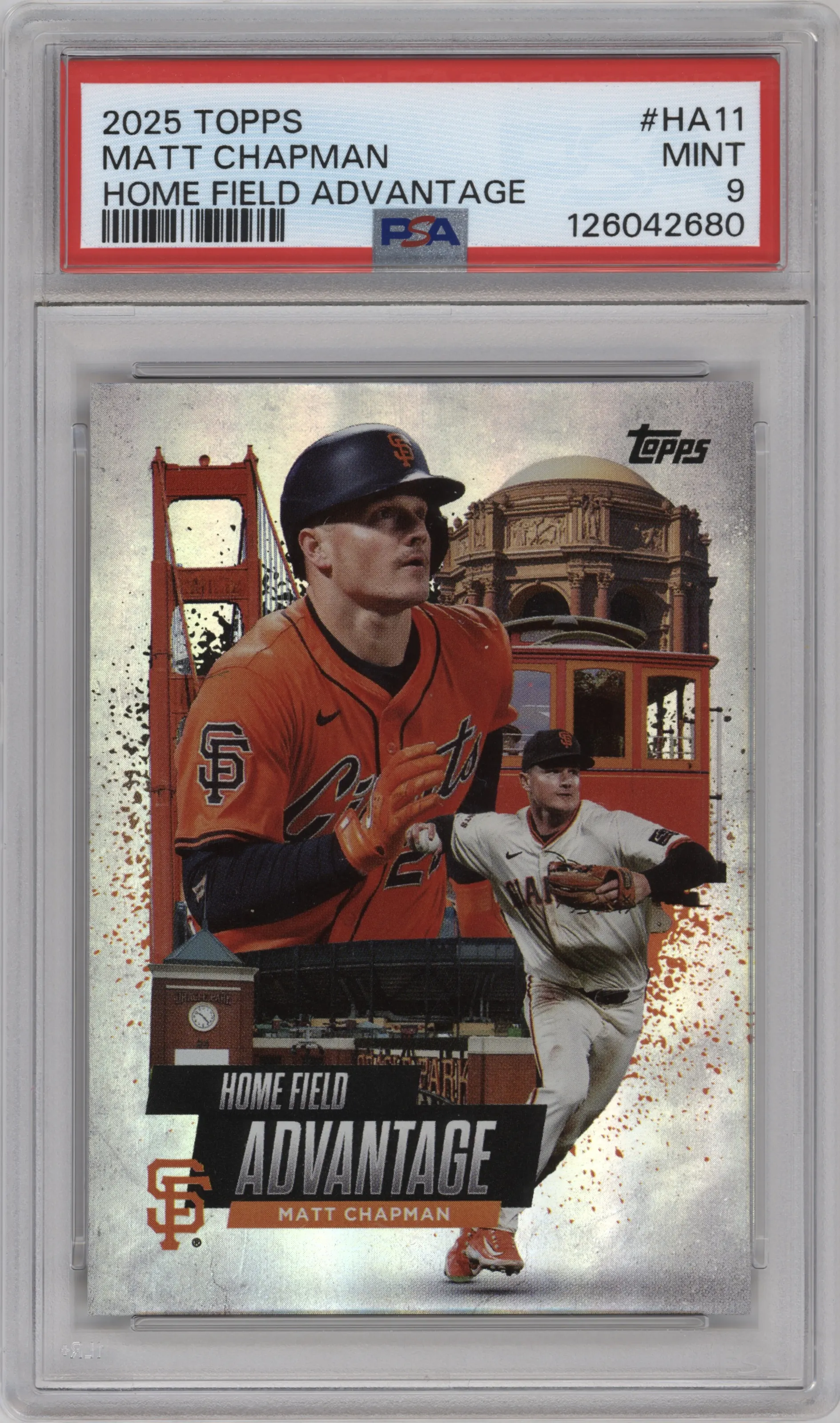 2025 Topps Homefield Advantage Matt Chapman PSA 9