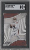 Brock Purdy from the 2022 Panini Chronicles set graded by SGC and given an overall grade of 10.