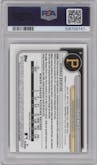 Paul Skenes from the 2024 Bowman Chrome set graded by PSA and given an overall grade of 9.