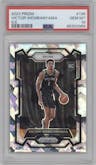 Victor Wembanyama from the 2023-24 Panini Prizm set featuring a Ice Prizm parallel graded by PSA and given an overall grade of 10.