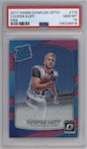 Cooper Kupp from the 2017 Panini Donruss Optic set featuring a Pink parallel graded by PSA and given an overall grade of 10.