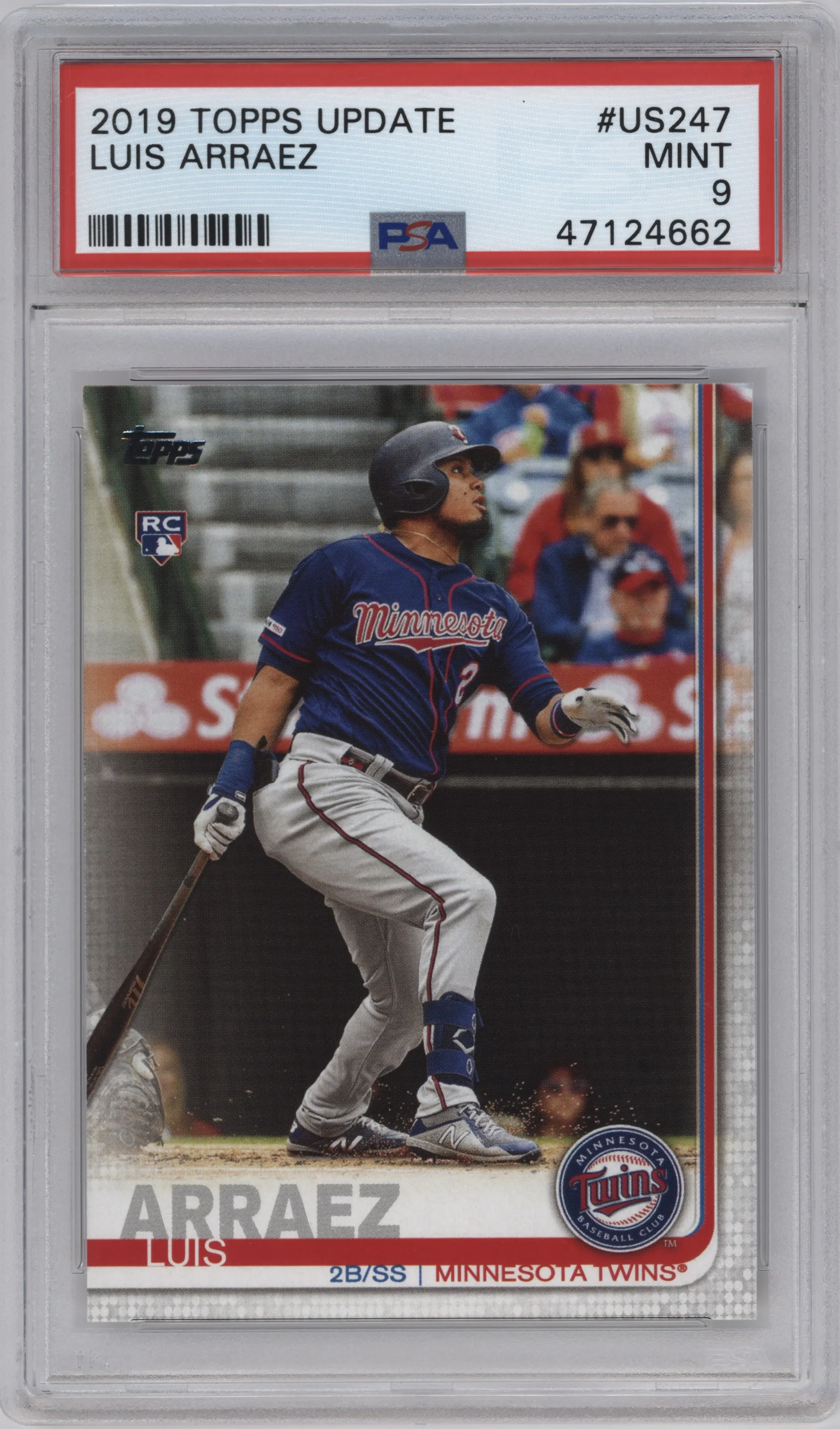 2019 Topps Update Luis Arraez PSA 9