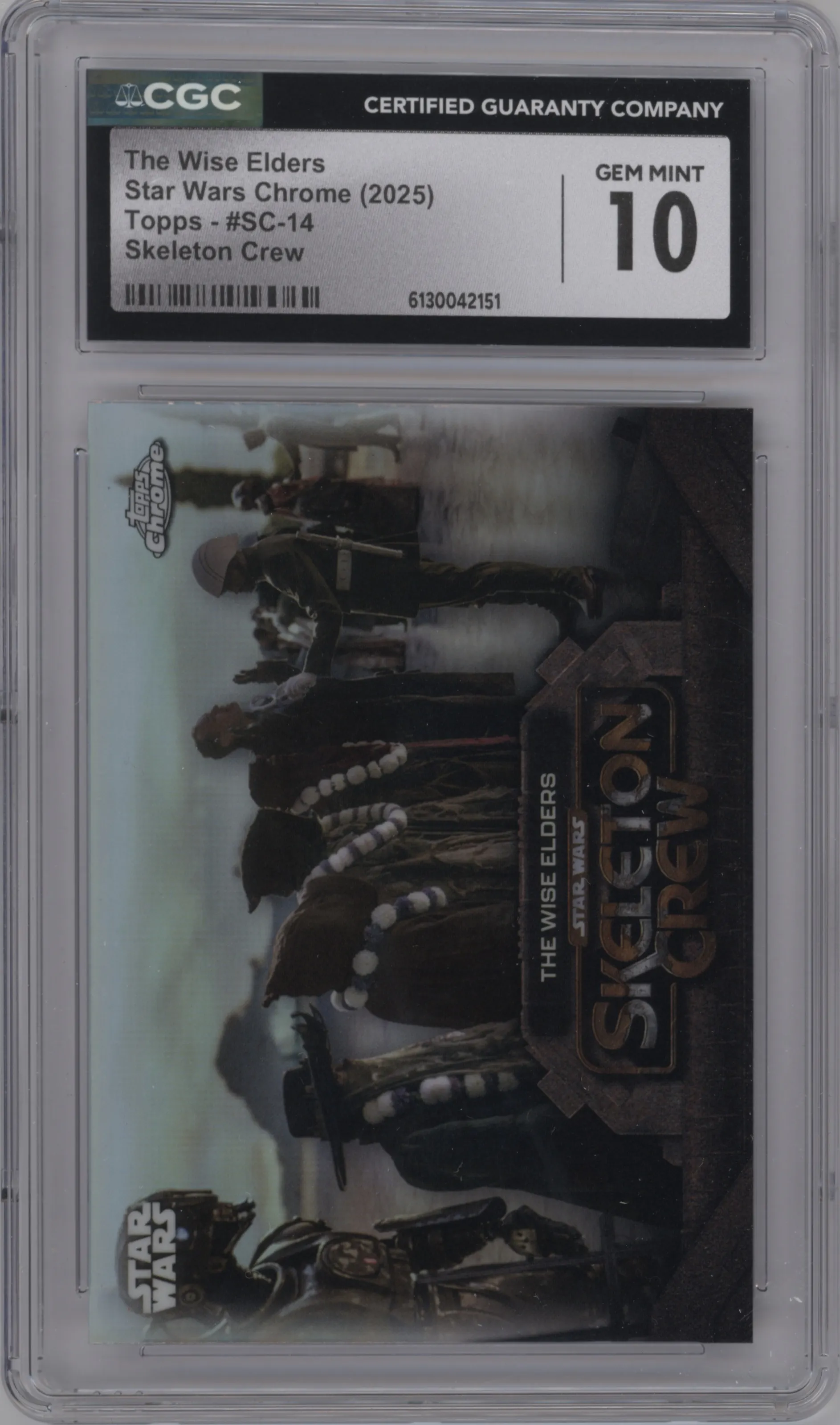2025 Topps Chrome Star Wars Skeleton Crew The Wise Elders CGC 10