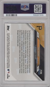 Paul Skenes from the 2024 Topps Now set graded by PSA and given an overall grade of 10.