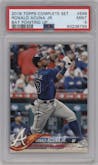Ronald Acuna Jr. from the 2018 Topps Complete Set set graded by PSA and given an overall grade of 9.