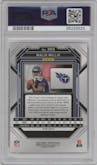 Malik Willis from the 2022 Panini Prizm set featuring a Silver Prizm parallel graded by PSA and given an overall grade of 10.
