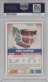 Cris Carter from the 1989 Score set graded by PSA and given an overall grade of 9.