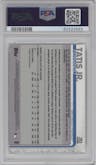 Fernando Tatis Jr. from the 2019 Topps Chrome set graded by PSA and given an overall grade of 10.